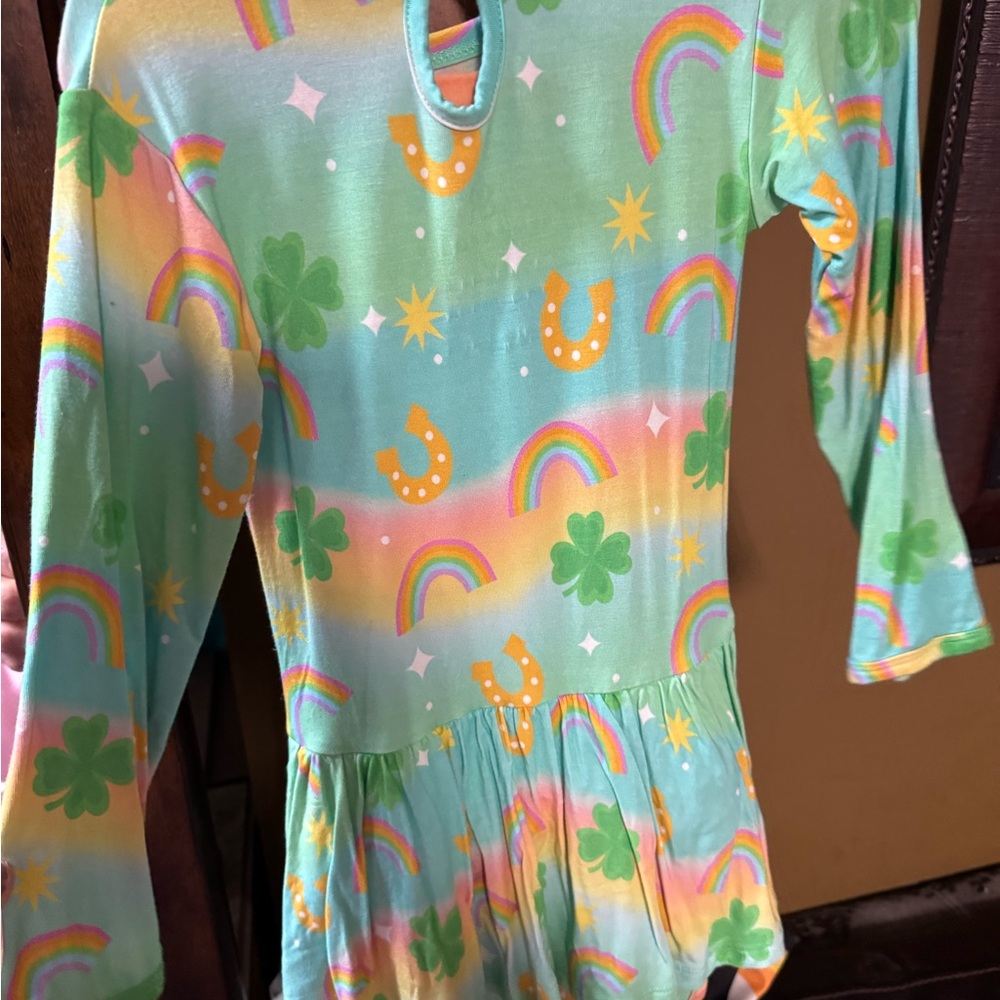 Bums & Roses St. Patrick’s Ruffle Dress - Picture 3 of 4